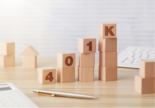 building blocks showing 401k